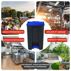 Poubelle 100 litres Cdiscount