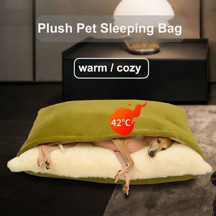 Panier pour Chien avec Couverture, Lit pour Chien avec Couverture