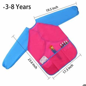 4 Bavoirs imperméables à manches longues pour les bébés de 6 mois à 3 4 Bavoirs imperméables à manches longues pour les bébés de 6 mois à 3