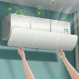Lot de 1 Deflecteur Climatiseur Coupe-Vent Blanc Reglable Anti Soufflage Direct Pour Maison Bureau Ages Neonats VITDIPY