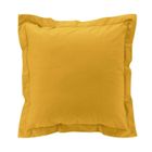 DOUCEUR D'INTERIEUR Taie d'oreiller - Percale - Jaune - 63x63 cm - 100% coton - Lavable à 30°