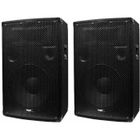 Paire d'enceintes IBIZA SOUND DISCO-12 - 2 x 600 W - Forme trapézoïdale - Basses puissantes