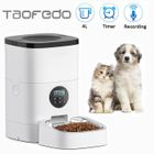 TAOFEDO Distributeur Croquettes Chat Automatique, 4L Distributeur de Nourriture pour Chat 4 Repas avec Enregistreur 10s Vocal et Minuterie