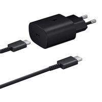Chargeur Rapide 25W + Cable USB-C USB-C pour Samsung Galaxy Note 10 Plus SM-N975F 6.8" - Noir - Yuan Yuan