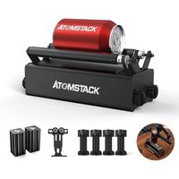 ATOMSTACK R3 PRO Graveur laser Rouleau rotatif 360° à axe Y pour graver des objets cylindriques, verre à vin, gobelet, canettes 