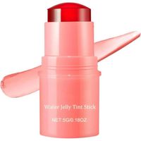 Milk Cooling Water Jelly Tint,Water Jelly Tint Stick,Milk Jelly Blush Makeup Jelly Tint,Milk Jelly Tint Blush Stick（Pink）