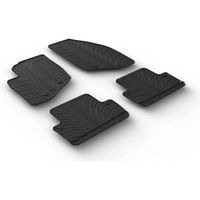 Gledring Set tapis de caoutchouc compatible avec Volvo V70-XC70 2000-2007 & S60 2000-2009 (T profil 4-pièces + clips de montage)