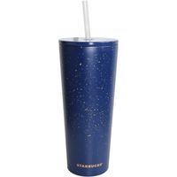 Starbucks 50th Anniversary Collection Cold Cup Gold Star Blue Night Gobelet en acier inoxydable reutilisable