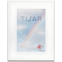 aFFa frames, Tisar, Cadre photo en bois, Light, Rectangle, Avec façade en verre acrylique, Blanc, 40 x 60 cm