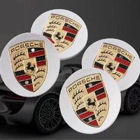 4 x Centre roue 65mm Porsche Argent enjoliveur de moyeu pour Macan