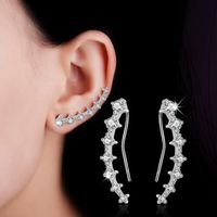 Boucles d'oreilles Mode pour femmes Oxyde de Zirconium strass créativité 33mm