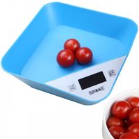 Duronic KS100 BE Balance de Cuisine numérique avec bol démontable - 5 kg