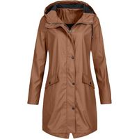 Veste femme veste légère respirante imperméable air extérieur veste à capuche manteau manteau Kaki