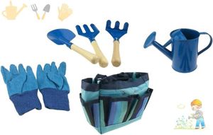 PELLE Ensemble d'outils de Jardinage pour Enfants avec fourre-Tout à fourre-Tout à Fourche à râteau Gant pour Enfants Jardin.[Q20]