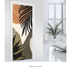 Autocollant Mural Géant Tour Eiffel Tulup - 95 X 205 Cm - Style Moderne Bleu - Pour Porte Ou Mur - Neuf