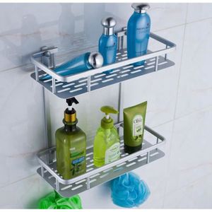 PORTE ACCESSOIRE Aluminium Etagere de douche murale salle de bain i