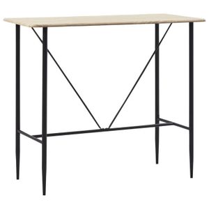 TABLE À MANGER SEULE vidaXL Table de bar Chêne 120 x 60 x 110 cm MDF