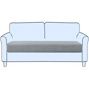 TAOCOCO Housse de Coussin Extensible de canapé Housse de Protection pour Meubles Housse de siège de canapé pour canapé Housse de Coussin Gris,2 Plaza