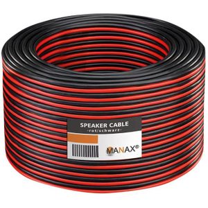 Câble de haut-parleur 2 x 0,5 mm CCA Prix par mètre 