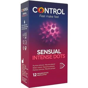 PRÉSERVATIF Préservatifs Control Sensual Intense Dots - Boîte de 12