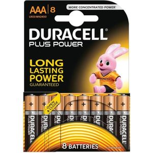 PILES DURACELL Piles Plus Power AAA X8