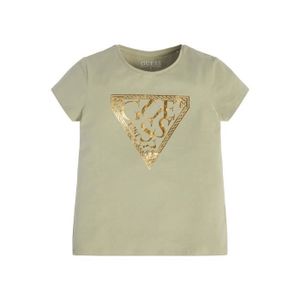 T-SHIRT T-shirt jersey biologique fille Guess - matcha - 1