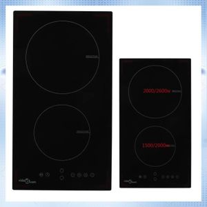 CDA Domino deux Plaque Plaque de cuisson/Acier Inoxydable-HE3140SS CDA Domino deux Plaque Plaque de cuisson/Acier Inoxydable-HE3140SS