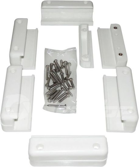 Fixation Panneau Solaire GETLITOOL Supports De Montage De Panneaux Solaires En Aluminium - Kit De 10 Rails 120x25mm 4 Pinces 6 Supports Centraux - Compatible 30/35mm - Étanche&Robuste - Pour Camping-car Maison