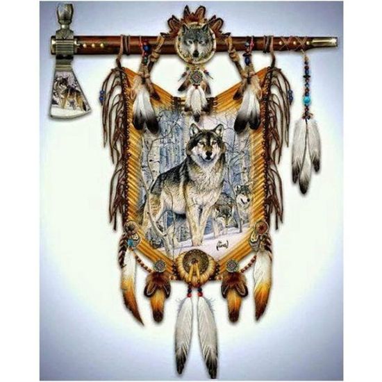 Kit Diamond Painting Attrape-Rêves Papillon 90x45 Cm - Broderie Diamant 5D Complet Pour Adultes, Déco Murale DIY