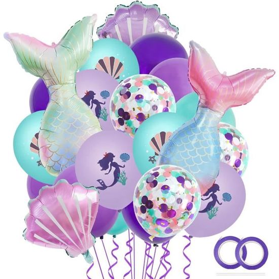 Grands Ballons Sirène - Décoration D'Anniversaire Pour Fille - 6 Ans - Décoration D'Anniversaire Grands Ballons Sirène - Décoration D'Anniversaire Pour Fille - 6 Ans - Décoration D'Anniversaire