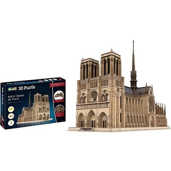 Puzzle 3D - Revell - Notre Dame de Paris - 293 pièces - Voyage et cartes