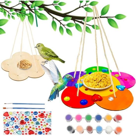 Kit Nichoir à Oiseaux à Peindre - DIY Pour Enfants 5-12 Ans - Activité Manuelle