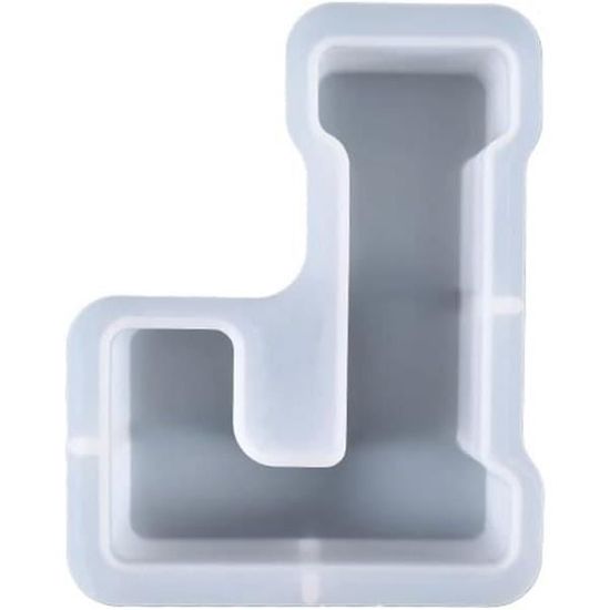 Moule en résine époxy 26 lettres de l'alphabet anglais de 0 à 9 - Outil de moulage de chiffres en silicone souple - Outil de fabrication de bijoux