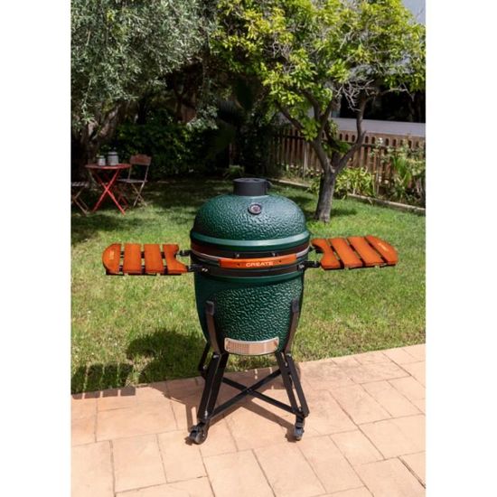 Barbecue Fumoir En Céramique Kamado 16 Pouces - Pour Griller, Fumer, Cuire - Avec Régulateur De Température