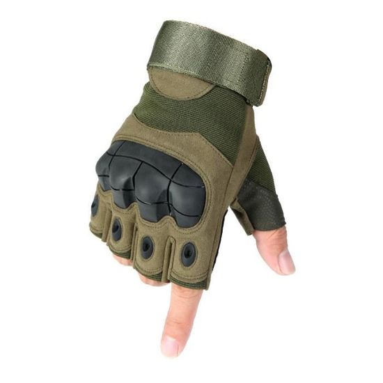 Gants tactiques sans doigts pour l'armée, tir, paintball, airsoft