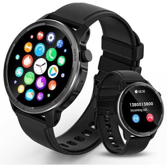 Montre Connectée Homme Femme 1,39" - Appels, Oxymètre, 113 Sports, IP68, Autonomie 8 Jours
