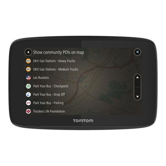 TomTom GO Professional 520 - Navigateur GPS automobile - 5 po - Noir - 16 Go - Bluetooth, Wi-Fi - Europe