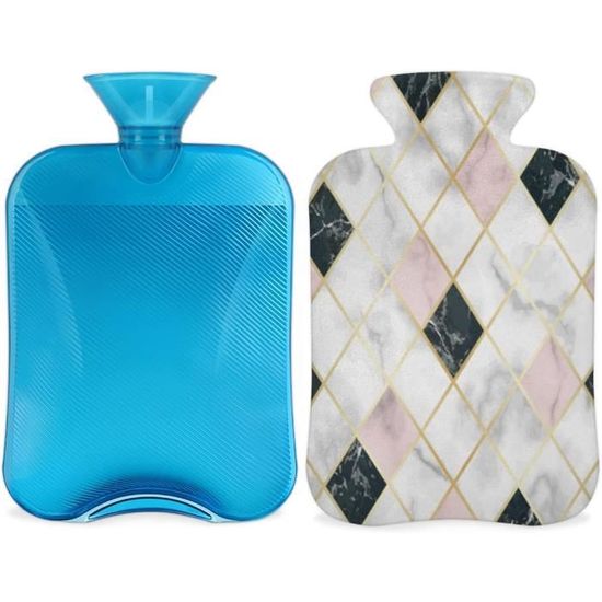 Bouillotte Avec Housse En Velours Doux Texture Serpent Crocodile Pour Soulager La Douleur