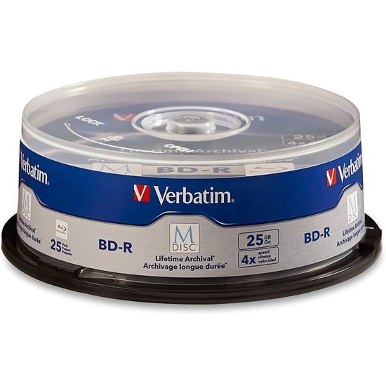 MEDIARANGE MR496 BD-R 25Go 4x Cake Box 10 Pièces Disques Blu-Ray Vierges