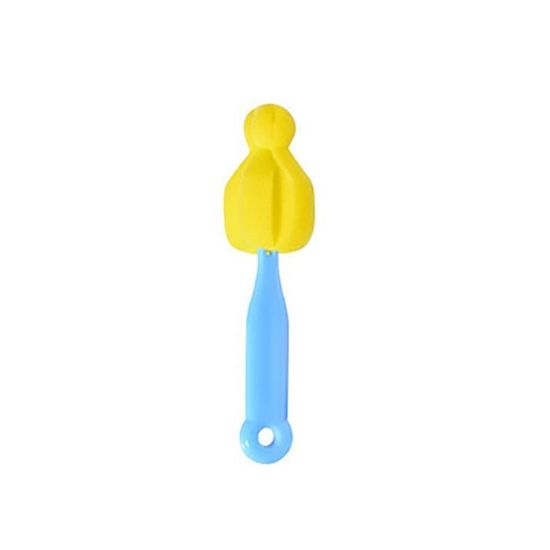 Brosse Éponge 2-en-1 Pour Biberons Et Bouteilles Avec Ventouse – Nettoyage Profond Et Facile, Manche Long Ergonomique