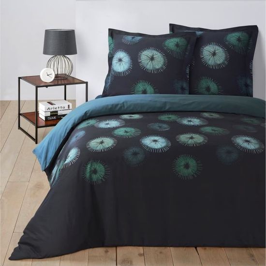 Parure de lit Housse de Couette 100/% Coton 57 Fils Bangui 220 x 240 cm