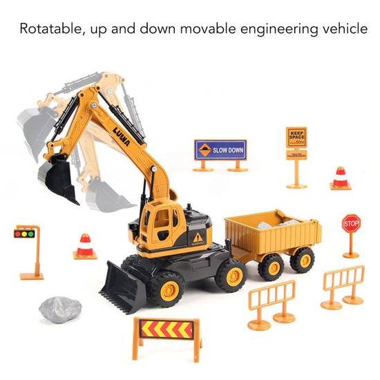 Jouets De Véhicule De Construction, Jouet De Voiture D'assemblage, Avec Pièces Interchangeables