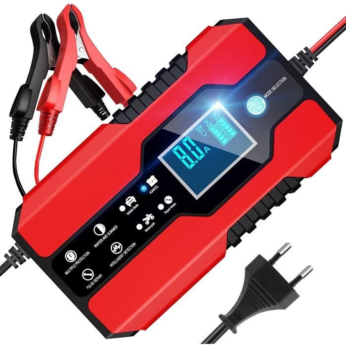 Chargeur De Batterie 12V/24V 25A – Réparation Automatique, écran LCD – Pour Voiture, Moto, Camion, LiFePO4, AGM