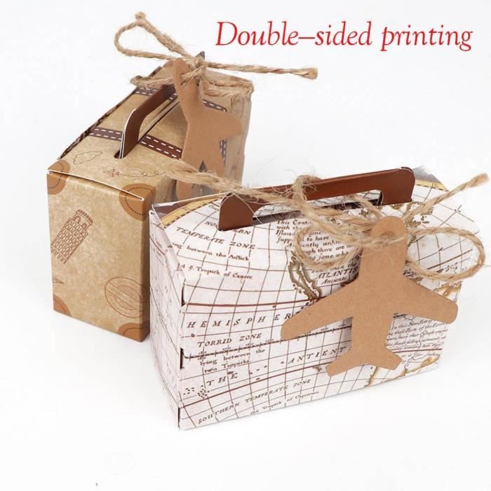 24 Boîtes D'Allumettes Vierges En Papier Kraft + 24 Autocollants