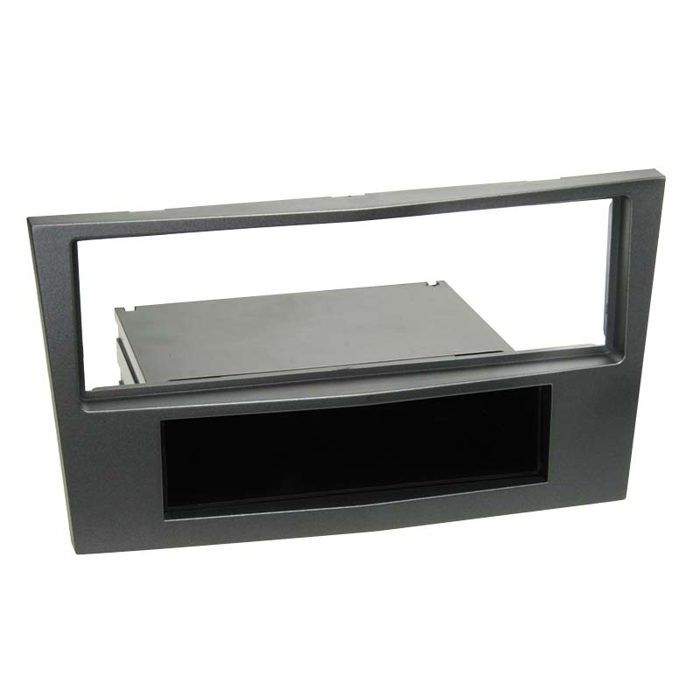 Adaptateur de façade 1-DIN avec vide poche Opel charbon metallic