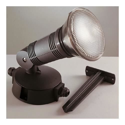 spot orientable saillie par38 230v ip65 e27 dafnee noir