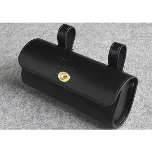 Sacs de vélo rétro sacs de vélo de queue sac de vélo en cuir d'unité centrale sacoche de selle sacoche d - Modèle: A - HJZXCBB00847