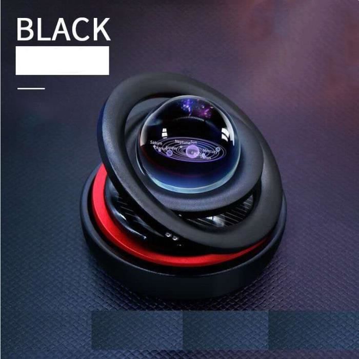 Lévitation magnétique solaire pour voiture, ornements créatifs rotatifs, décoration de voiture, système solaire, F Black -FJFK8615