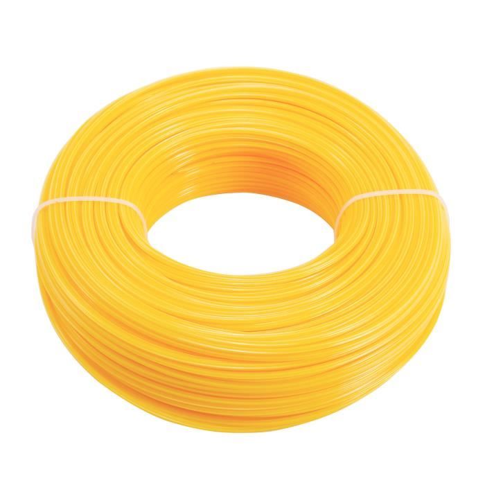 100M fil nylon pr débroussailleuse tondeuse a gazon 2,4mm coupe-bordure