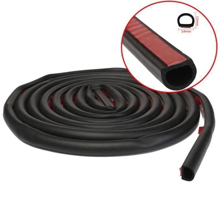 BH 4M Caoutchouc Joint Etanche Voiture Adhésif Fenêtre Porte Bande D-Shape Grand - BHTS823A4426